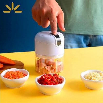 Mini Processador De Alimentos 3 Lâminas Elétrico Bivolt Usb
