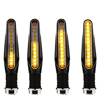 Kit 4 Pisca Seta Iluminação Para Moto Sequencia Led Flexível.