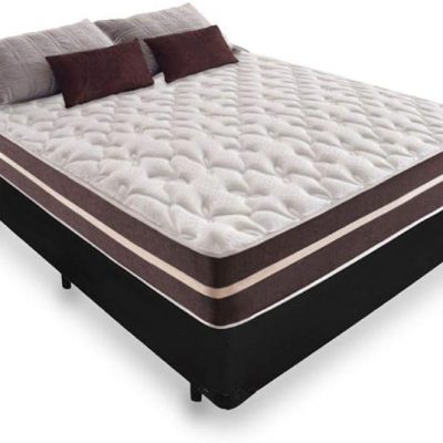 Cama Box Casal + Colchão De Molas.