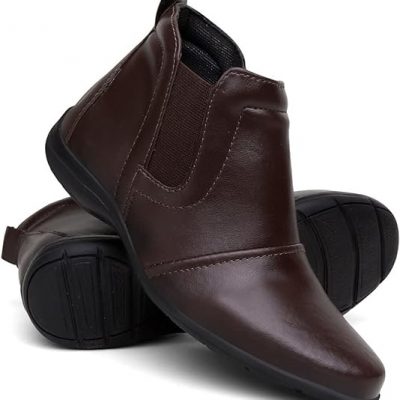 Bota Feminina Cano Curto Sem Salto.