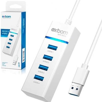 Hub USB 3.0 Extensor USB Com 4 Portas Led Indicador até 5.0