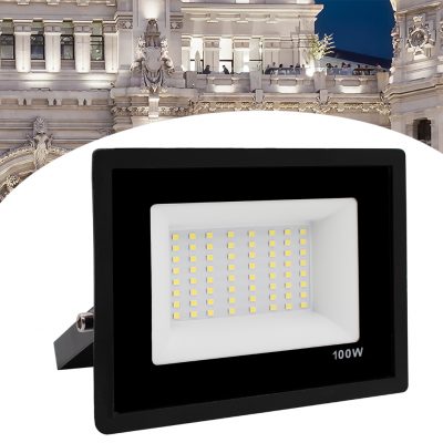Refletor Led 100w Holofote Bivolt Prova D'água Luz Branco Frio