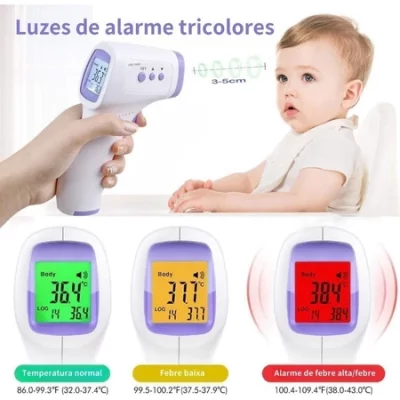 Termômetro Infravermelho Para Bebê Adulto Termômetro Medidor De Temperatura.