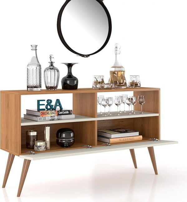 Aparador Buffet Multiuso Moderno Rack Sala Cozinha E&A.