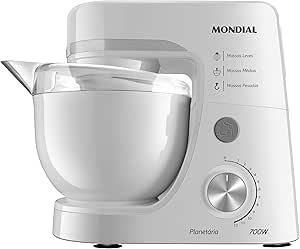 Batedeira Planetária, Mondial, Branco, 700W, 110V