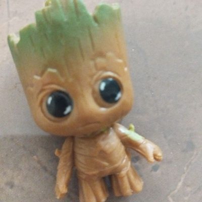 Maravilha guardiões da galáxia figura, 4 pcs/set, vingadores, pequeno Groot, homem árvore, 5cm