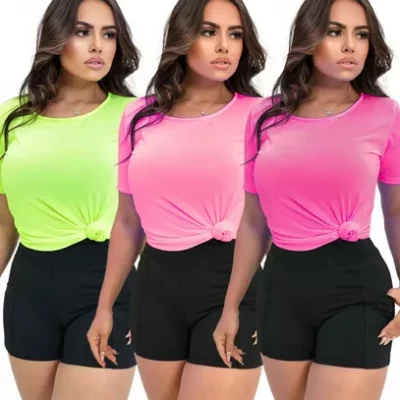 Kit 3 Camiseta Feminina Dry Fit Básica Lisa Camiseta