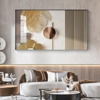 Quadro abstratos minimalistas modernos do cartaz do ouro, arte da parede do luxo, decoração nórdica,retratos para a decoração da sala