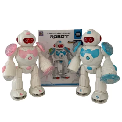 Robô Estelar Brinquedo Interativo Show de Luzes e Movimentos Divertidos Azul/Rosa