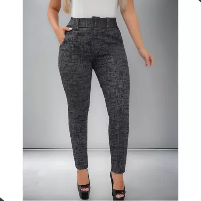 Calça Alfaiataria Legging Feminina Social Skinny Blogueira
