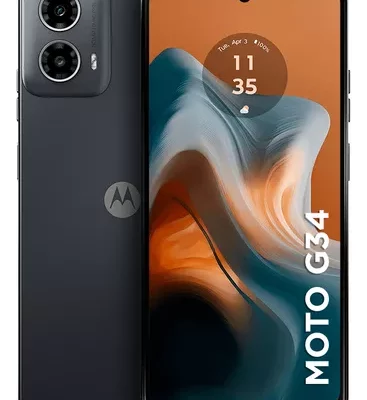 Smartphone Motorola Moto g34 5G - 128GB 8GB (4GB RAM+4GB Ram Boost) AI Camera 50MP NFC - Preto