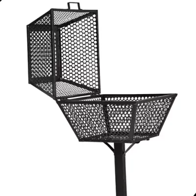 Lixeira Para Calçada E Rua Embutir Com Tampa Resistente Tela