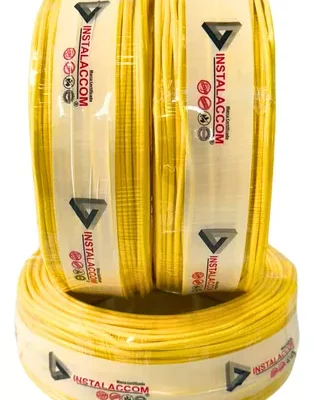 Amarelo Fio 6mm Cabo Flexível Rolo Com 100 M.