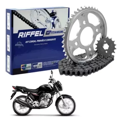 Kit Relação Riffel Start Cg 150 Fan 150 Titan 150 Titanium