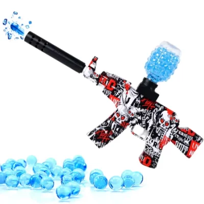 Arma Elétrica Lança Bolinhas De Gel Mp4 Blaster Arminha de Gel