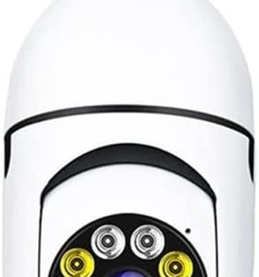 Camera lampada wi-fi ip com leds brancos lampada