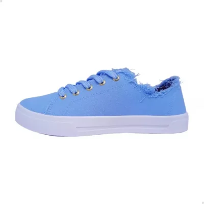 Tênis Feminino Confortável Lona Sider Desfiado