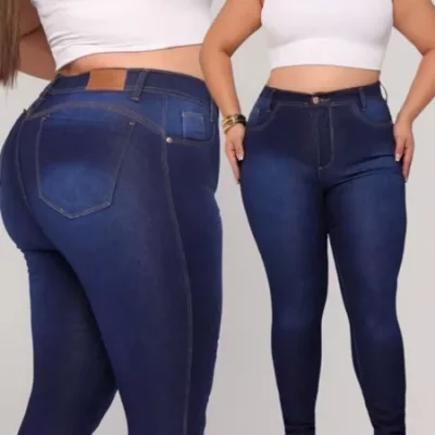 Calça Jeans Plus Size Com Elastano Super Conforto 44 ao 54