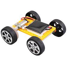 Carro de brinquedo solar para crianças mini diy montado