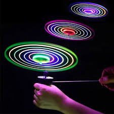 Crianças luminosa disco voador hélice brinquedos led iluminação