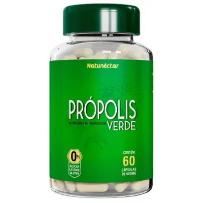 Extrato Própolis Verde Suplemento Natural 100% Puro 60 Cápsulas Green