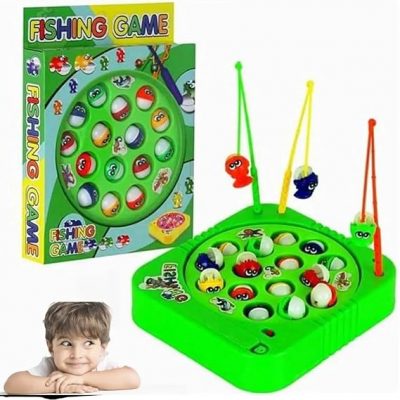 Brinquedo Jogo Pega Peixe Pesca Maluca Infantil com 15 Peixinhos e 3 Varas