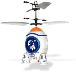 Mini Foguete Infantil Recarregável – Brinquedo com Sensor de Luz