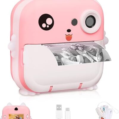 Câmera Instantânea (pink), Câmera Instantânea, Pode Imprimir Fotos, Grafite Diy, Vídeo HD