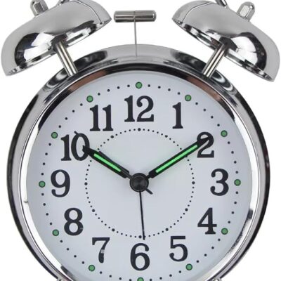 Relógio Analógico De Mesa E Cabeceira Despertador Mecânico