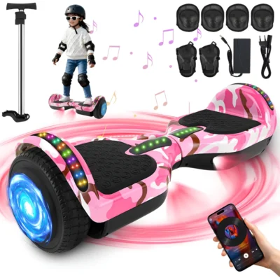 Skate Hoverboard Elétrico Led Light Com Bluetooth