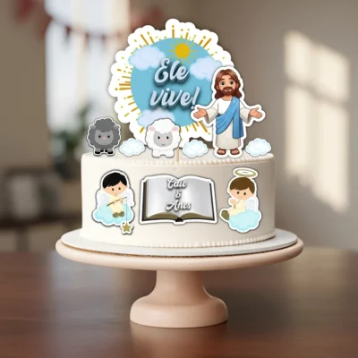 Topo De Bolo Personalizado Religioso Jesus