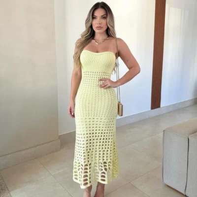 Vestido Feminino Longo Tomara Que Caia Rendado Refinado