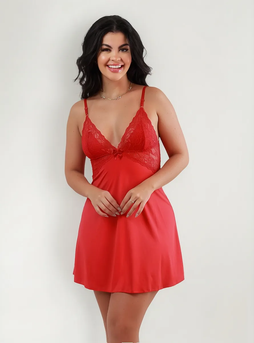 Camisola Sexy Com Renda Sem Bojo Camisola Costa Nua Sensual