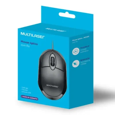 Mouse Usb Multilaser Preto Caixa Original
