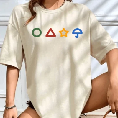 Camiseta Oversized Round 6 Jogo do Guarda Chuva