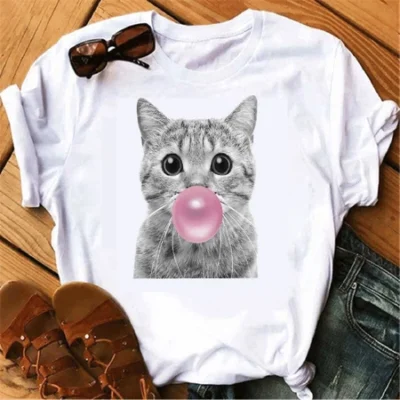 Promoção 5 Camisetas T-shirt Feminina Branca