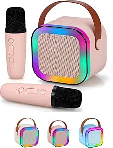 Mini Karaoke Infantil Portátil LED RGB Bluetooth